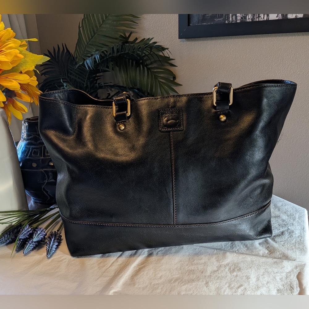 Dooney & Bourke Black Leather Tote